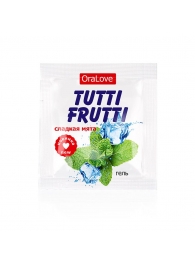 Пробник гель-смазки Tutti-frutti со вкусом мяты - 4 гр. - Биоритм - купить с доставкой в Кирове
