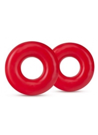 Набор из 2 красных эрекционных колец DONUT RINGS OVERSIZED - Blush Novelties - в Кирове купить с доставкой