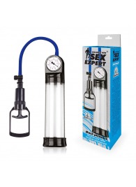 Прозрачная вакуумная помпа Sex Expert с манометром - Sex Expert - в Кирове купить с доставкой