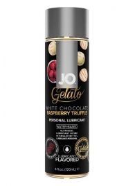 Лубрикант с ароматом трюфелей из белого шоколада и малины JO GELATO WHITE CHOCOLATE RASPBERRY TRUFFLE - 120 мл. - System JO - купить с доставкой в Кирове