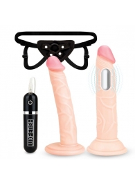 Регулируемые трусики с 2 насадками - 16 и 15 см. - Lux Fetish - купить с доставкой в Кирове