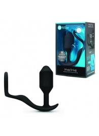 Черное эрекционное кольцо с анальным плагом Snug   Tug - b-Vibe - в Кирове купить с доставкой