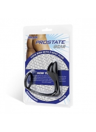 Стимулятор простаты с фиксацией эрекционным кольцом Prostate Gear - BlueLine - в Кирове купить с доставкой