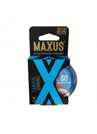 Классические презервативы в пластиковом кейсе MAXUS Classic - 3 шт. - Maxus - купить с доставкой в Кирове