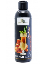 Интимный гель-смазка JUICY FRUIT с ароматом солёной карамели - 200 мл. - БиоМед - купить с доставкой в Кирове
