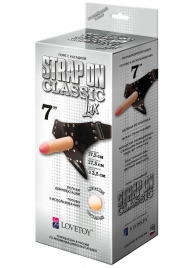 Пояс-трусики с насадкой Classic lux-Duke - 17,5 см. - LOVETOY (А-Полимер) - купить с доставкой в Кирове