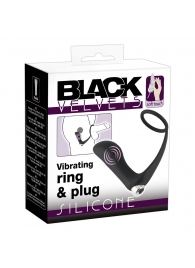Черное эрекционное кольцо с анальной вибропробкой Vibrating Ring   Plug - Orion - в Кирове купить с доставкой