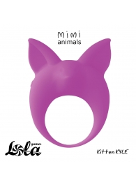 Фиолетовое эрекционное кольцо Kitten Kyle - Lola Games - в Кирове купить с доставкой