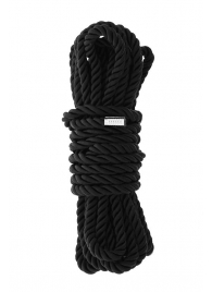 Черная веревка для шибари DELUXE BONDAGE ROPE - 5 м. - Dream Toys - купить с доставкой в Кирове