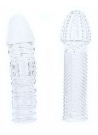 Комплект из 2 прозрачных насадок на пенис PENIS EXTENDER PACK - Dream Toys - в Кирове купить с доставкой