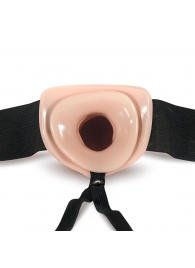 Телесный полый страпон Dr. Skin 6 Inch Hollow Strap On - 15,2 см. - Blush Novelties - купить с доставкой в Кирове