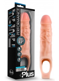 Телесный реалистичный фаллоудлинитель 9 Inch Silicone Cock Sheath Penis Extender - 22,86 см. - Blush Novelties - в Кирове купить с доставкой