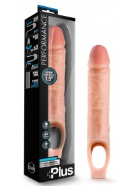 Телесный реалистичный фаллоудлинитель 10 Inch Silicone Cock Sheath Penis Extender - 25,4 см. - Blush Novelties - в Кирове купить с доставкой