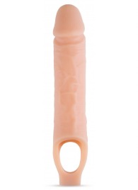 Телесный реалистичный фаллоудлинитель 10 Inch Silicone Cock Sheath Penis Extender - 25,4 см. - Blush Novelties - в Кирове купить с доставкой