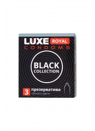Черные презервативы LUXE Royal Black Collection - 3 шт. - Luxe - купить с доставкой в Кирове