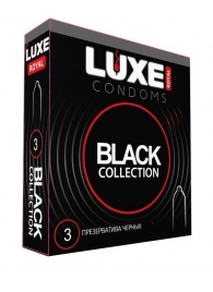 Черные презервативы LUXE Royal Black Collection - 3 шт. - Luxe - купить с доставкой в Кирове