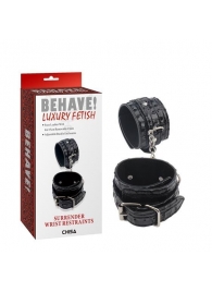Черные наручники Surrender Wrist Restraints - Chisa - купить с доставкой в Кирове
