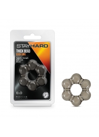 Дымчатое эрекционное кольцо Stay Hard Thick Bead Cock Ring - Blush Novelties - в Кирове купить с доставкой