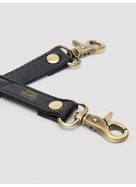 Черный фиксатор для манжет Bound to You Faux Leather Hogtie - Fifty Shades of Grey - купить с доставкой в Кирове