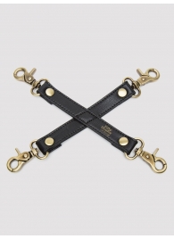 Черный фиксатор для манжет Bound to You Faux Leather Hogtie - Fifty Shades of Grey - купить с доставкой в Кирове