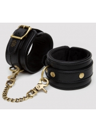 Черные оковы на ноги Bound to You Faux Leather Ankle Cuffs - Fifty Shades of Grey - купить с доставкой в Кирове
