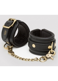 Черные наручники Bound to You Faux Leather Wrist Cuffs - Fifty Shades of Grey - купить с доставкой в Кирове
