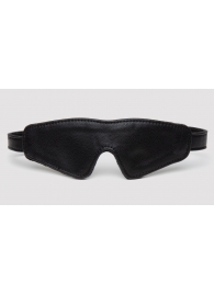 Черная плотная маска на глаза Bound to You Faux Leather Blindfold - Fifty Shades of Grey - купить с доставкой в Кирове