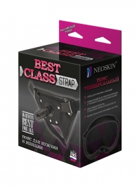 Черный пояс для насадок BEST CLASS STRAP - LOVETOY (А-Полимер) - купить с доставкой в Кирове