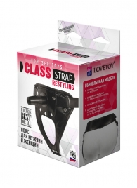 Черный пояс для насадок CLASS STRAP Restyling - LOVETOY (А-Полимер) - купить с доставкой в Кирове