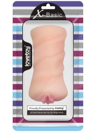 Телесный мастурбатор-вагина X-Basic Pocket Pussy без вибрации - Lovetoy - в Кирове купить с доставкой