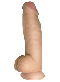 Телесный реалистичный фаллоимитатор на черных трусиках Real Big Strap-On - 34,5 см. - LOVETOY (А-Полимер) - купить с доставкой в Кирове