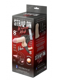 Вибрострапон Woman Midi с вагинальной пробкой - 22 см. - LOVETOY (А-Полимер) - купить с доставкой в Кирове