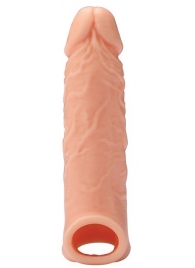 Телесная насадка EXTENDER WITH BALL STRAP 6.5 - 17 см. - Dream Toys - в Кирове купить с доставкой