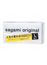 Презервативы Sagami Original 0.02 L-size увеличенного размера - 10 шт. - Sagami - купить с доставкой в Кирове