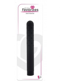 Черная насадка для анального душа ANAL DOUCHE - 15 см. - Dream Toys - купить с доставкой в Кирове