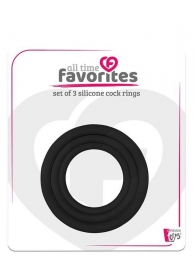 Набор из 3 эрекционных колец SILICONE COCKRINGS - Dream Toys - в Кирове купить с доставкой