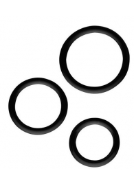 Набор из 3 эрекционных колец SILICONE COCKRINGS - Dream Toys - в Кирове купить с доставкой
