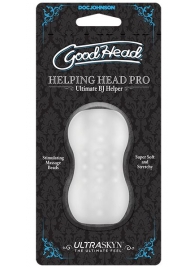 Прозрачный мини-мастурбатор Helping Head Pro - Doc Johnson - в Кирове купить с доставкой