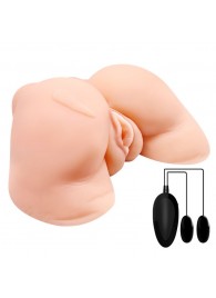 Телесная вибровагина Julie с 2 рабочими отверстиями - Baile - в Кирове купить с доставкой