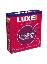 Презервативы с ароматом вишни LUXE Royal Cherry Collection - 3 шт. - Luxe - купить с доставкой в Кирове