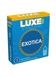 Текстурированные презервативы LUXE Royal Exotica - 3 шт. - Luxe - купить с доставкой в Кирове