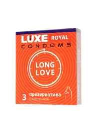 Презервативы с продлевающим эффектом LUXE Royal Long Love - 3 шт. - Luxe - купить с доставкой в Кирове