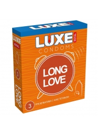 Презервативы с продлевающим эффектом LUXE Royal Long Love - 3 шт. - Luxe - купить с доставкой в Кирове