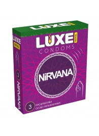 Презервативы с увеличенным количеством смазки LUXE Royal Nirvana - 3 шт. - Luxe - купить с доставкой в Кирове