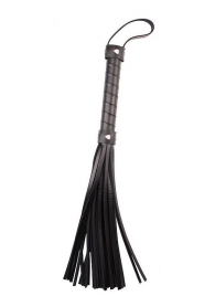 Черная многохвостая плеть Pleasure Whip - 46 см. - Chisa - купить с доставкой в Кирове
