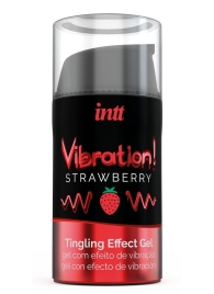 Жидкий интимный гель с эффектом вибрации Vibration! Strawberry - 15 мл. - INTT - купить с доставкой в Кирове
