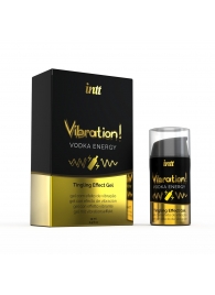 Жидкий интимный гель с эффектом вибрации Vibration! Vodka Energy - 15 мл. - INTT - купить с доставкой в Кирове