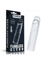 Прозрачная насадка-удлинитель Flawless Clear Penis Sleeve Add 1 - 15,5 см. - Lovetoy - в Кирове купить с доставкой