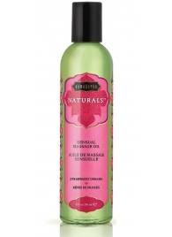 Массажное масло Naturals Strawberry Dreams с ароматом клубники - 236 мл. - Kama Sutra - купить с доставкой в Кирове