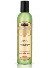 Массажное масло Naturals Vanilla Sandalwood с ароматом ванили и сандала - 236 мл. - Kama Sutra - купить с доставкой в Кирове